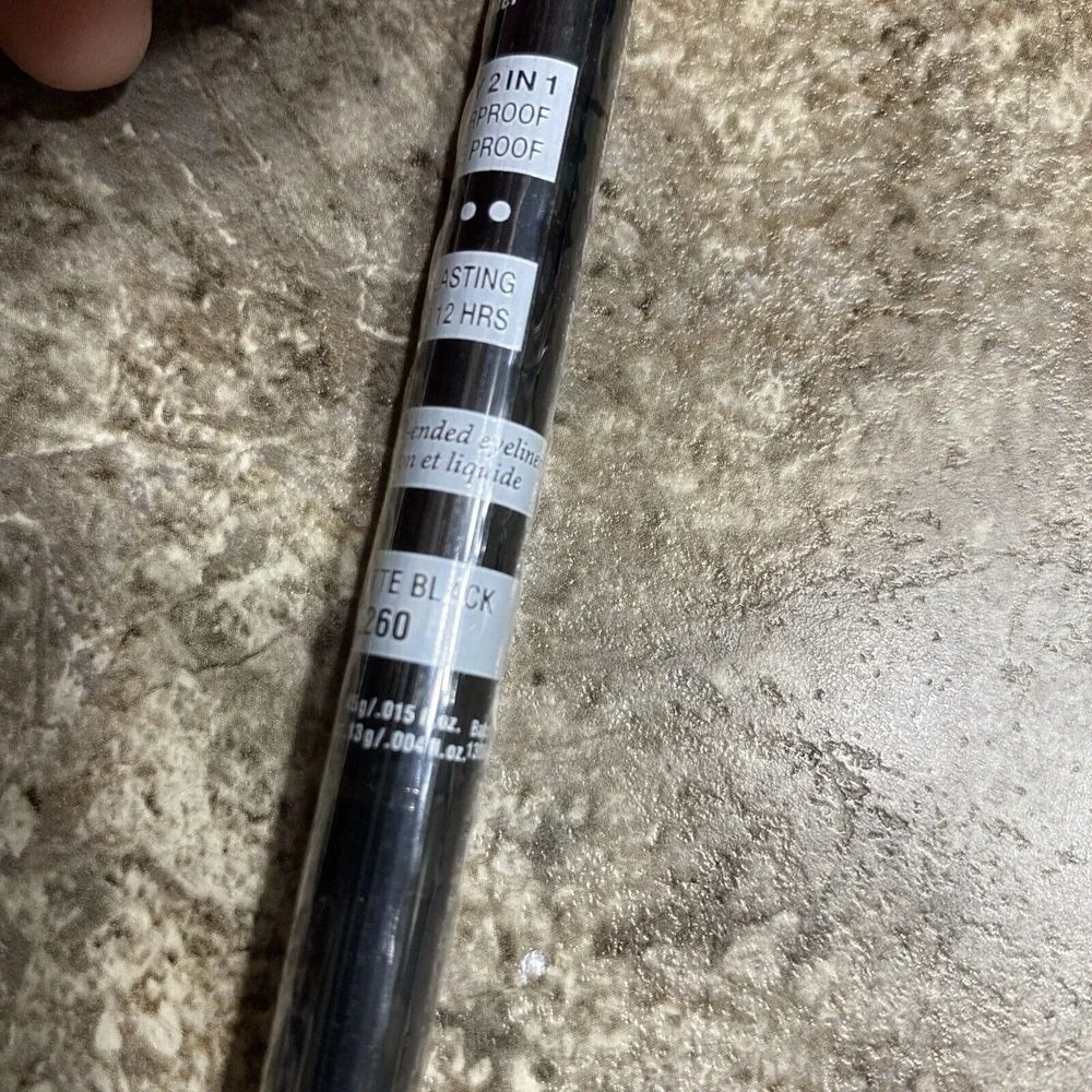 Kokie Professional Gel Ink Dual Ended Eyeliner‎ Matte Black Sealed